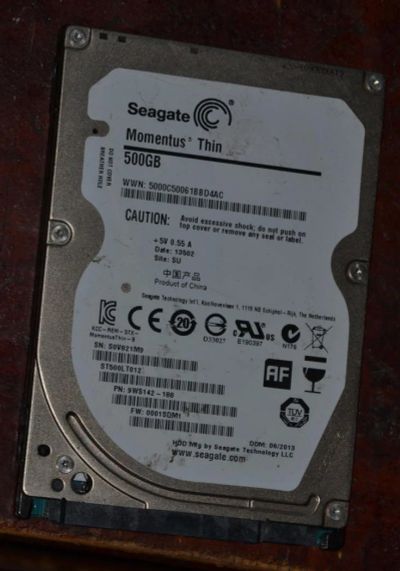 Лот: 6604867. Фото: 1. 2.5" Seagate ST500LT012 500Gb... Жёсткие диски (HDD)