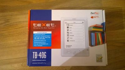 Лот: 7755573. Фото: 1. Электронная книга TEXET ТВ-406. Электронные книги