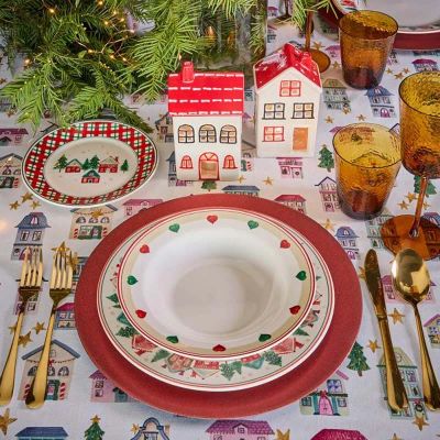 Лот: 25735126. Фото: 1. Скатерть Andrea Fontebasso Christmas... Гирлянды, шарики, новогодние аксессуары