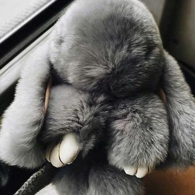 Лот: 9404993. Фото: 1. Брелок Кролик Меховой 13-18 СМ... Брелоки для ключей
