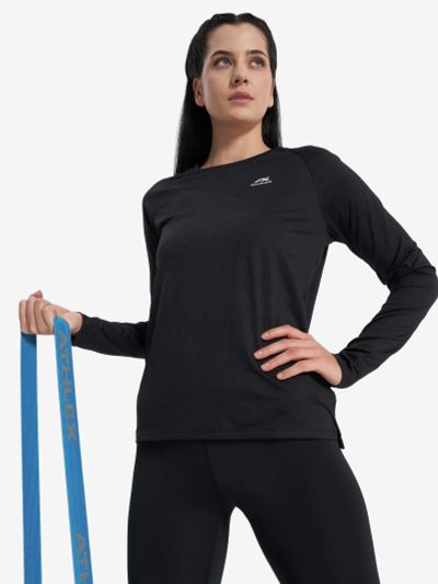 Лот: 25549461. Фото: 1. Лонгслив женский Athlex, Черный. Другое (спортивная одежда)