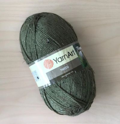Лот: 20235377. Фото: 1. Пряжа Yarnart Tweed , 30% шерсть... Ткани, нитки, пряжа