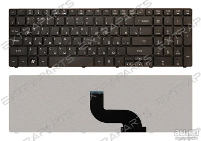 Лот: 15961419. Фото: 1. Клавиатура Acer Aspire 5742G черная. Клавиатуры для ноутбуков