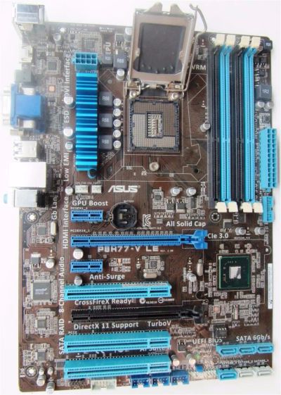 Лот: 9876422. Фото: 1. Материнская плата ASUS P8H77-V... Материнские платы