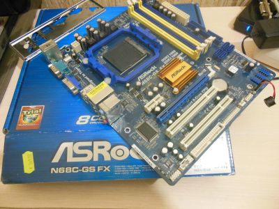 Лот: 9205899. Фото: 1. Материнская плата ASRock N68C-GS... Материнские платы