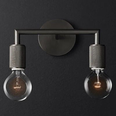 Лот: 21373036. Фото: 1. Бра Rh Utilitaire Double Sconce... Люстры, потолочные и подвесные светильники