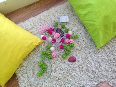 Лот: 9874948. Фото: 1. Гирлянда из ротанговых шариков. Другое освещение