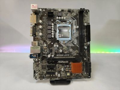 Лот: 25820962. Фото: 1. Материнская плата ASRock H110M-DVS... Материнские платы