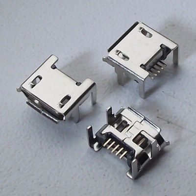 Лот: 9920318. Фото: 1. Разъем micro usb (4 вертикальных... Шлейфы, разъёмы
