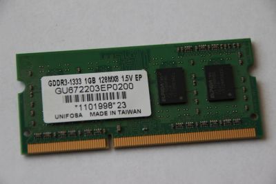 Лот: 8146128. Фото: 1. SO-DIMM DDR3 1Gb Elpida PC3-10600... Оперативная память