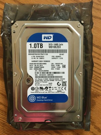 Лот: 14845516. Фото: 1. Жесткий диск WD wd10ezex 1tb в... Жёсткие диски