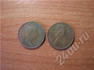 Лот: 292159. Фото: 1. Англия 2 разные монеты по 2 пенса. Америка
