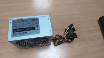 Лот: 17030628. Фото: 1. Блок питания ATX 500w FOX (24... Корпуса, блоки питания