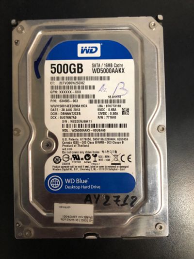 Лот: 19961822. Фото: 1. Жесткий диск Western Digital WD5000AAKX. Жёсткие диски (HDD)