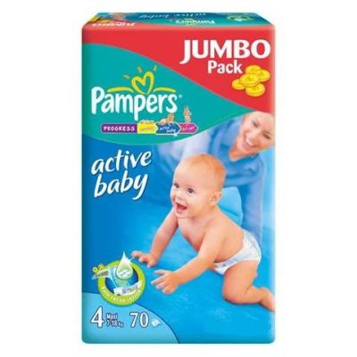 Лот: 3381929. Фото: 1. Подгузники Pampers Active baby... Детская гигиена