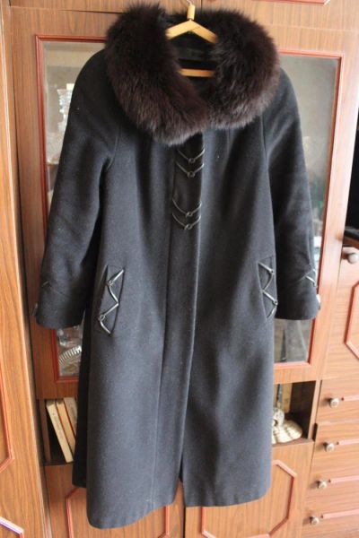 Лот: 9627759. Фото: 1. Пальто зимнее (черное). Верхняя одежда