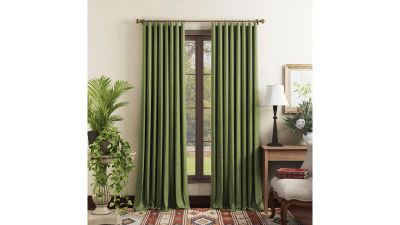 Лот: 25049842. Фото: 1. Портьеры Askona Home Palermo светло-зеленый. Шторы, тюль
