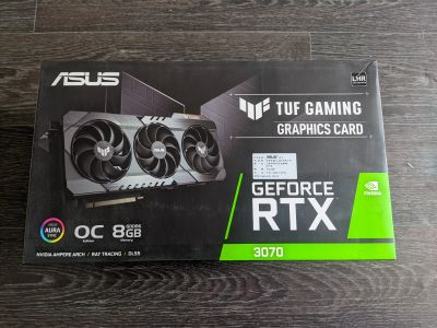 Лот: 19466507. Фото: 1. Новая ASUS TUF RTX 3070 V2 OC... Видеокарты