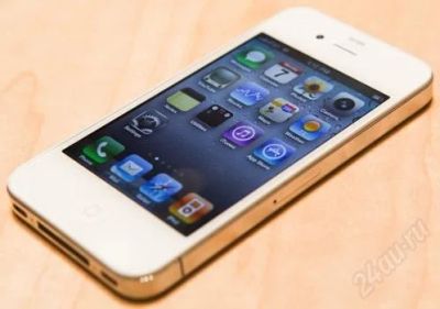 Лот: 1203267. Фото: 1. Новый белый Iphone 4G. Кнопочные мобильные телефоны