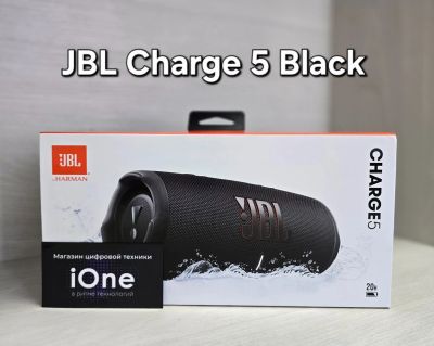 Лот: 19977020. Фото: 1. JBL Charge 5 Black (Новая). Портативные, беспроводные колонки