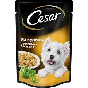 Лот: 15054799. Фото: 1. (Цезарь) Курица/Зеленые овощи... Корма