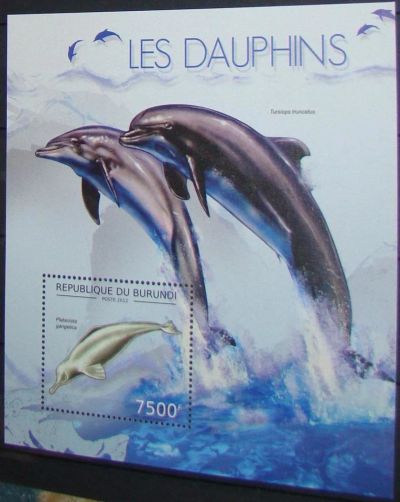 Лот: 10450371. Фото: 1. Бурунди 2012 MNH Бл дельфин. Марки