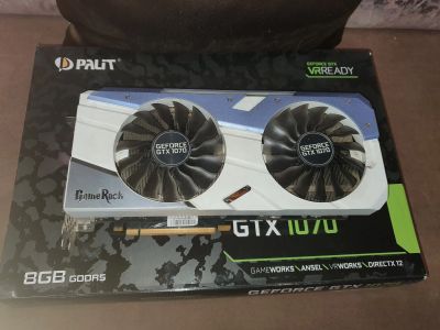 Лот: 17192324. Фото: 1. Видеокарта Geforce GTX 1070 8gb. Видеокарты