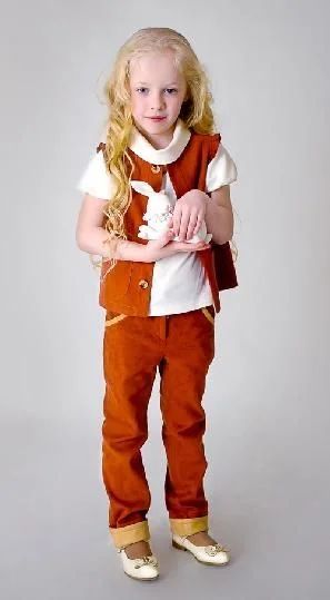 Лот: 6213144. Фото: 1. AnyKids Брюки «Ника» (замша) 116... Брюки, шорты, джинсы