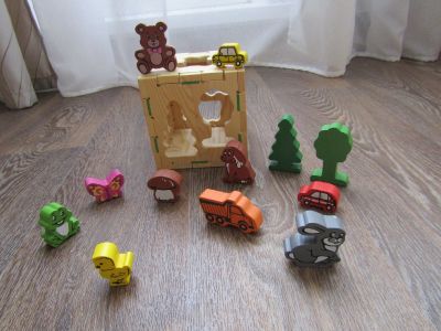 Лот: 11522975. Фото: 1. Деревянная игрушка сортер. Развивающие