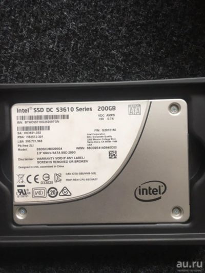 Лот: 13389746. Фото: 1. SSD диск Intel DC S3610 200 Гб... SSD-накопители