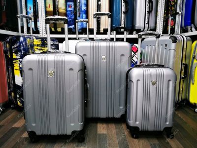 Лот: 14299043. Фото: 1. Чемодан Большой "Bangkok" Серебристый... Чемоданы и сумки дорожные