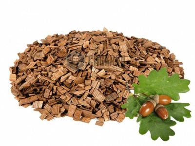 Лот: 19691495. Фото: 1. Щепа Дуб 0,5кг (фр. 6-12мм, вл... Мангалы, грили, коптильни