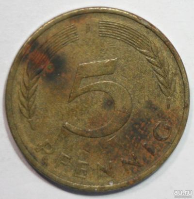 Лот: 8929514. Фото: 1. 5 пфеннигов 1977 год. J. Германия... Европа