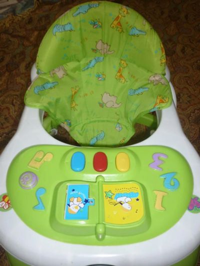 Лот: 4397835. Фото: 1. Ходунки "HAPPY DINO". Ходунки, прыгунки, качели