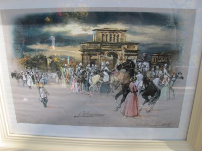 Лот: 14772287. Фото: 1. цветная литография Казачья Стременная... Картины, гравюры