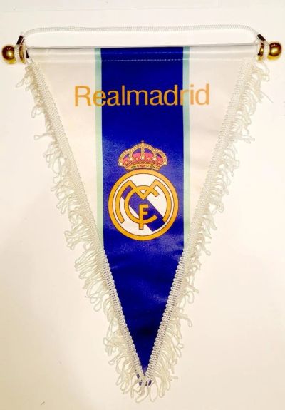 Лот: 10784037. Фото: 1. Вымпел Реал Мадрид \ Real Madrid. Спортивная символика и атрибутика