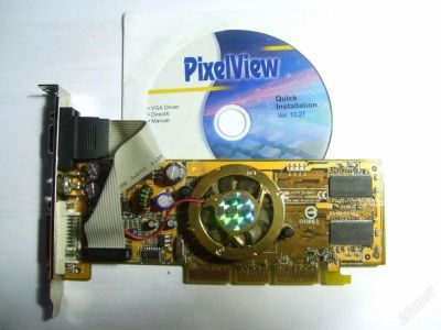 Лот: 108234. Фото: 1. AGP GeForce FX5200 128Mb. Видеокарты