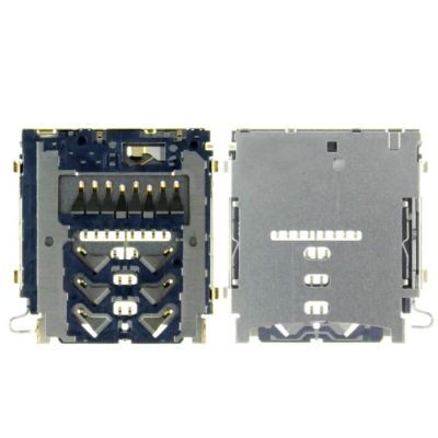 Лот: 25336946. Фото: 1. Коннектор SIM+MMC для Samsung... Шлейфы, разъёмы