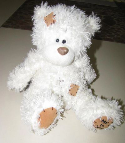 Лот: 4785180. Фото: 1. Белый Мишка\медведь Teddy "Me... Мягкие