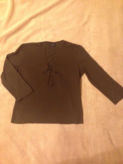 Лот: 6501399. Фото: 1. Кофточка Trussardi со шнуровкой. Свитеры, толстовки, худи