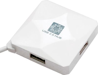Лот: 7870016. Фото: 1. USB Хаб 4xUSB 2.0 5bites HB24-202WH... USB хабы