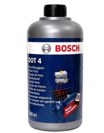 Лот: 21640405. Фото: 1. Тормозная жидкость Bosch DOT-4... Масла, жидкости