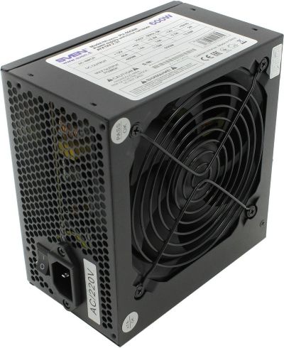 Лот: 17567068. Фото: 1. SVEN PU-600AN БП 600w блок питания... Корпуса, блоки питания
