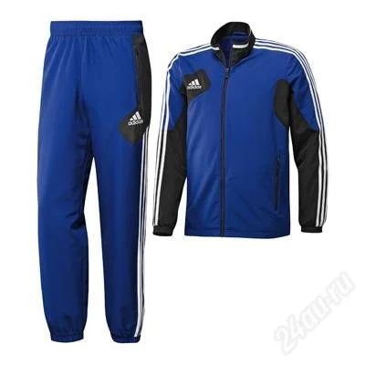 Лот: 2095744. Фото: 1. Спортивный костюм Adidas синий... Другое (спортивная одежда)
