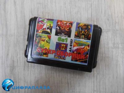 Лот: 20679791. Фото: 1. Картридж SEGA 6в1 AA-6107. Электронные