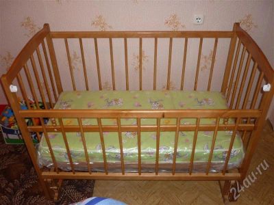 Лот: 612680. Фото: 1. кроватка с матрасом. Другое (дети растут)