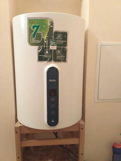 Лот: 10708515. Фото: 1. Водонагреватель Haier ES50V-V1B... Водонагреватели, бойлеры