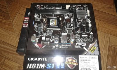 Лот: 8620743. Фото: 1. Материнская плата Gigabyte H81M-S1. Материнские платы