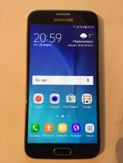 Лот: 7184721. Фото: 1. samsung galaxy s6 sm-g920f 32gb. Смартфоны