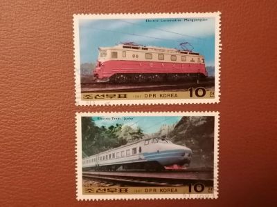 Лот: 25781023. Фото: 1. Корея. 1987 г. Транспорт. Ж/д... Марки